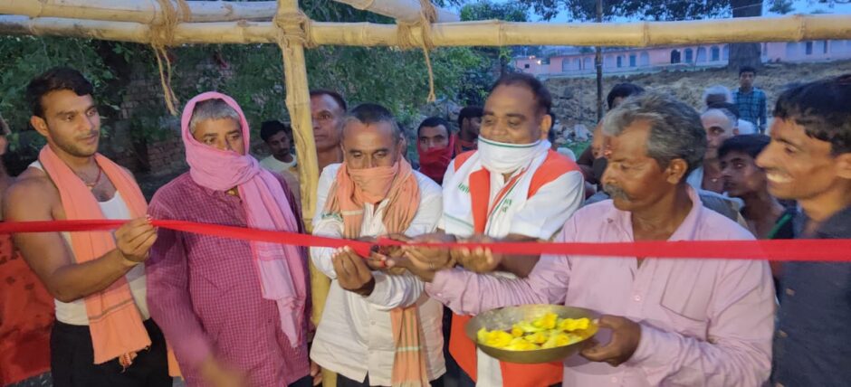 पंचायती राज के तहत शुद्ध पानी के लिये दो टंकी का किया गया निर्माण