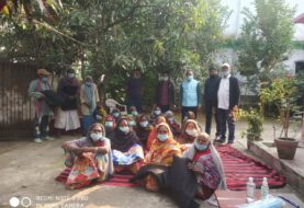 प्रबोध जन सेवा संस्थान के द्वारा किया गया दर्जनों विधवा व वृद्ध महिलाओं को कंबल का वितरण