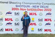 श्रेयसी सिंह ने  भारतीय खेल प्राधिकरण द्वारा अयोजित नैशनल शूटिंग चैंपियनशिप के डबल ट्रैप और शॉट गन स्पर्धा में  जीता कांस्य पदक