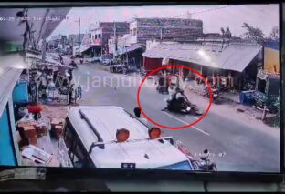 तेज रफ्तार बाइक ने शख्स को मारी जोरदार टक्कर.....मौत, घटना CCTV में कैद