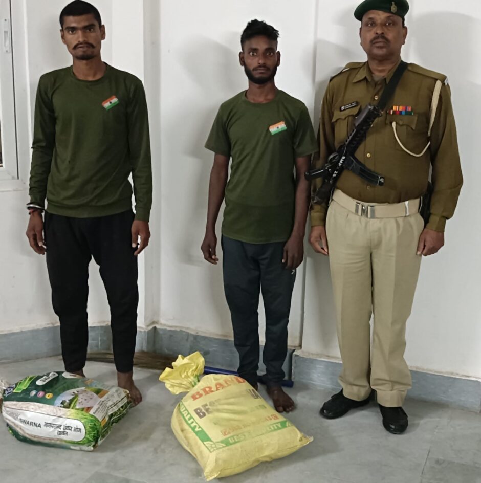 40 लीटर देसी शराब के साथ दो तस्कर गिरफ्तार